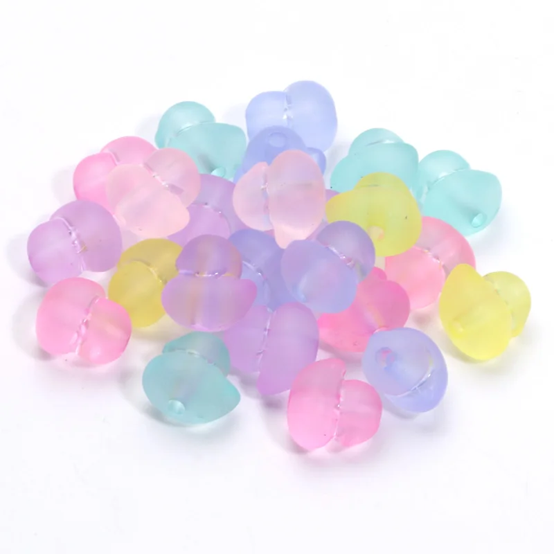 14x15mm 30pcs Colored Matte Duck Bead Acrylic Beads For Jewelry Making DIY Jewelry Crafts Earrings Necklace Bracelet Accessories