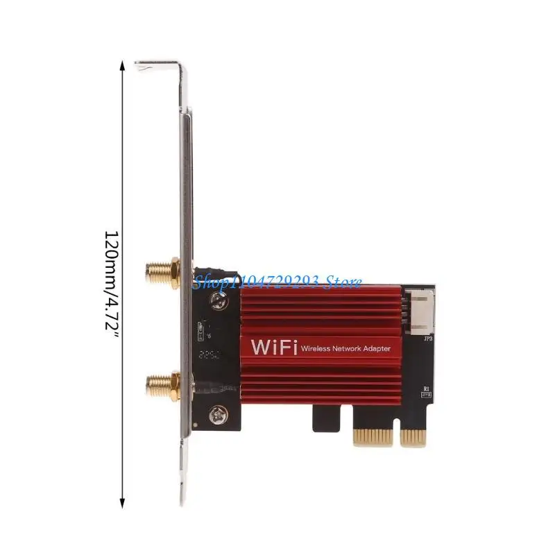 Y2GD 3000Mbps WiFi 6E PCIE WIRELE sem fio Adaptador Compatível 5.2 para AX210 Band 2.4g 6g PCI