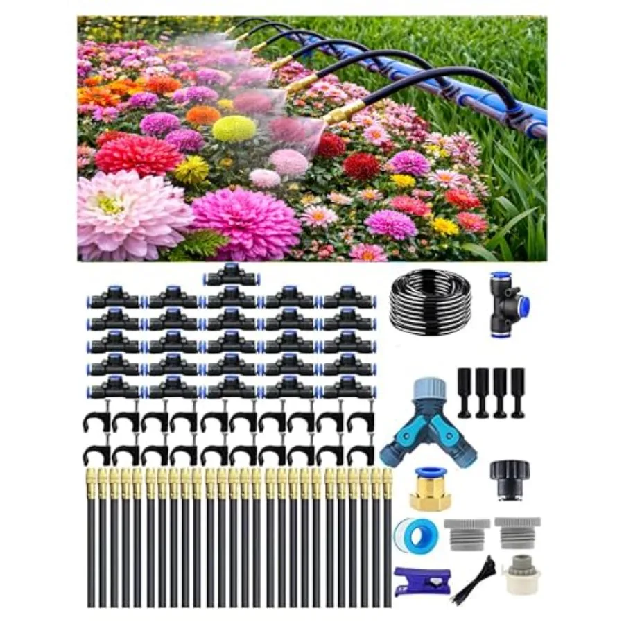 

Автоматическая система полива сада с регулируемой на 360° форсункой для распыления тумана, высокопроизводительный вращающийся разбрызгиватель для сада