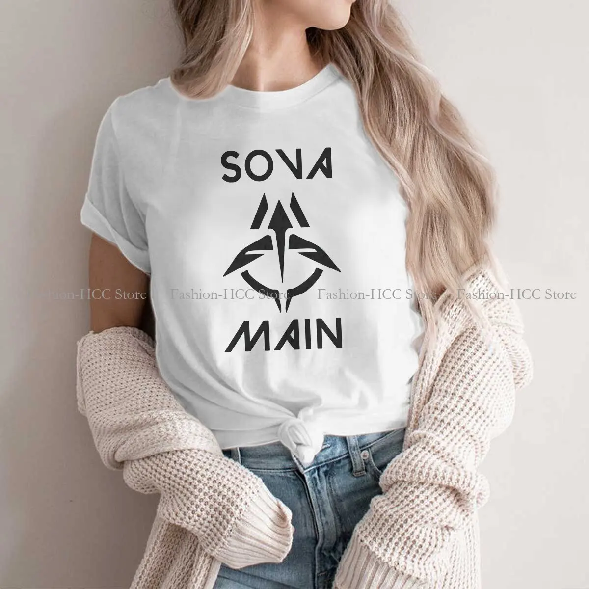 Sova Main O Neck TShirt VALORANT Game Classic Polyester T Shirt Women Tops Fashion