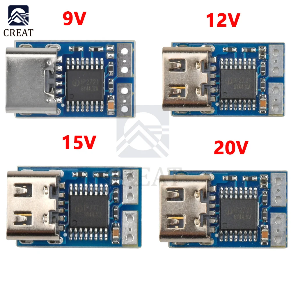 Type-C PD Decoy Module PDC004-PD PD23.0 to DC DC Trigger Extension Cable QC4 charger 9V 12V 15V 20V