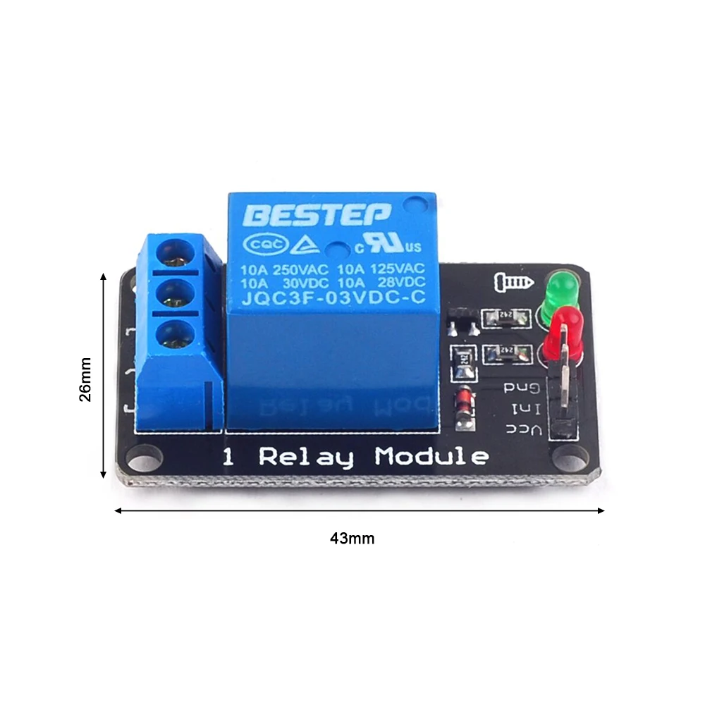 3V 1-channel 2-channel 4-channel relay module low-level triggered luminous relay output relay module