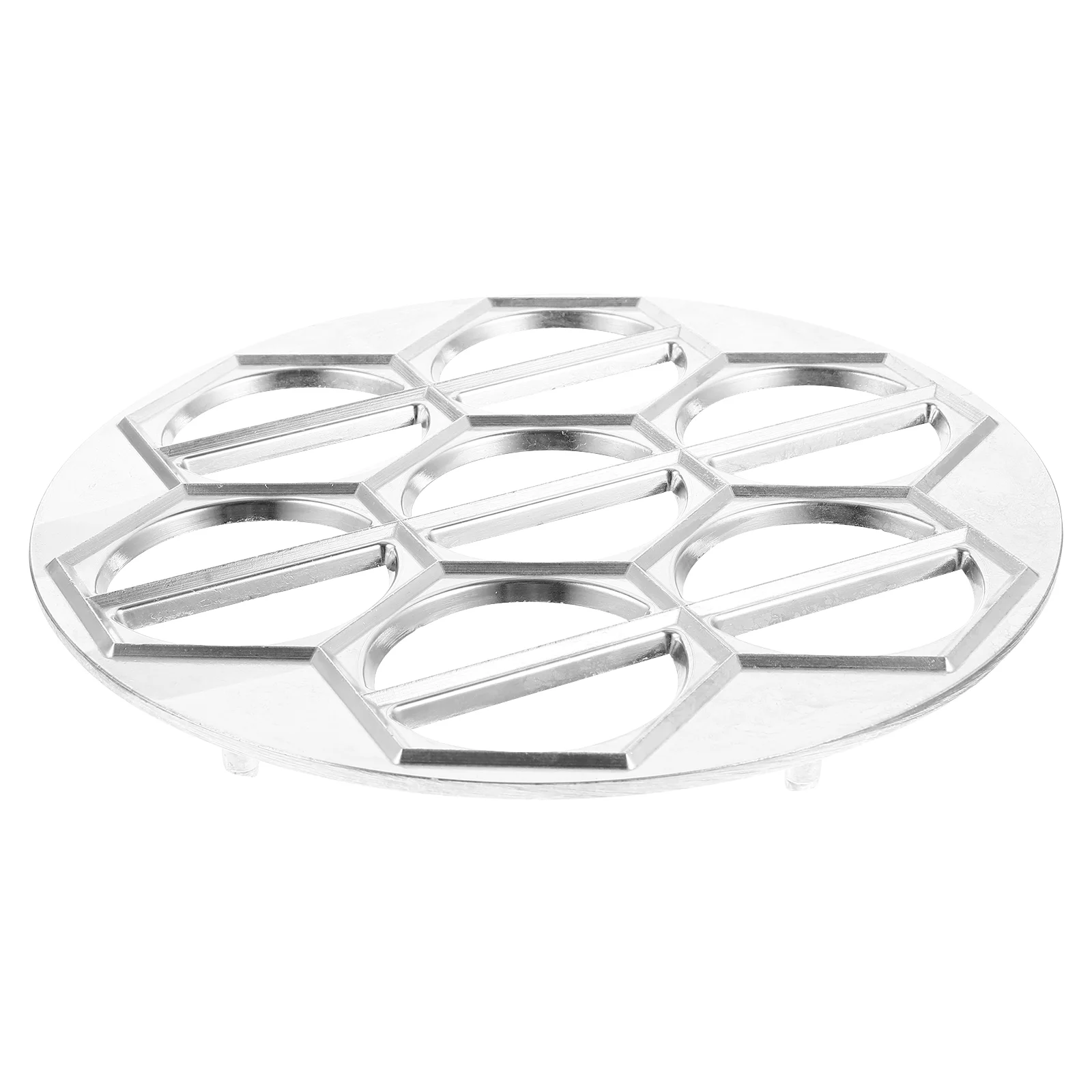 Tool Dumpling Mold Aluminum Alloy Convenient Minced Meat Kitchen Supply Silver 14-holes Maker