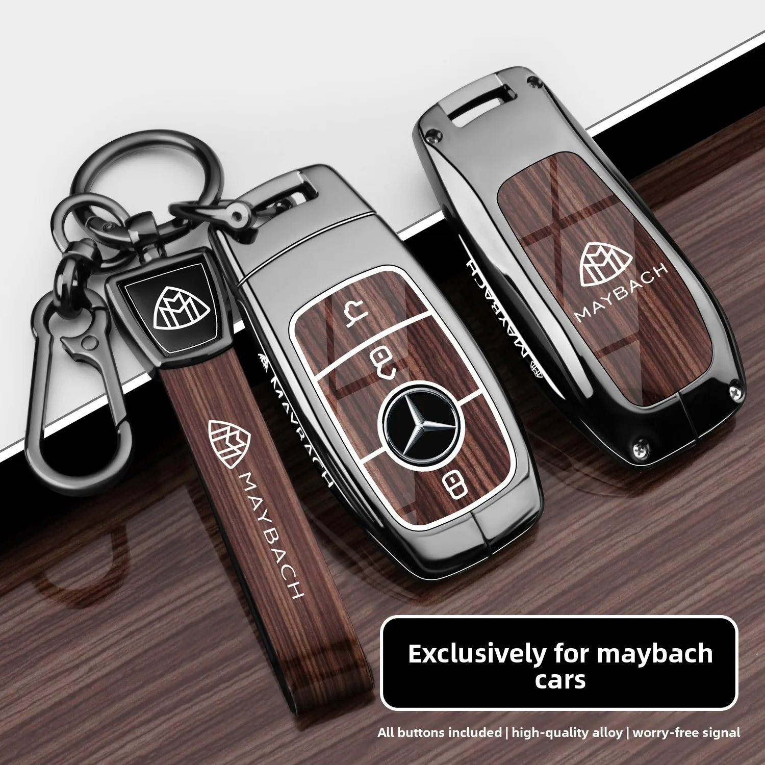 FOR Suitable for Maybach GLS 450 Key Cover New S-Class S480 Mercedes-Benz S580/680 Car High-End Buckle Shell Men's