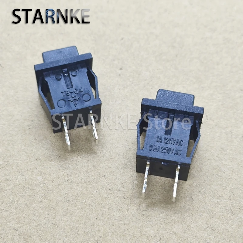 20PCS DS-430 Normally Open Push Button Reset Unlocked 2Pins Push Button Switch 14*14 Square Small Power Switch TB-04