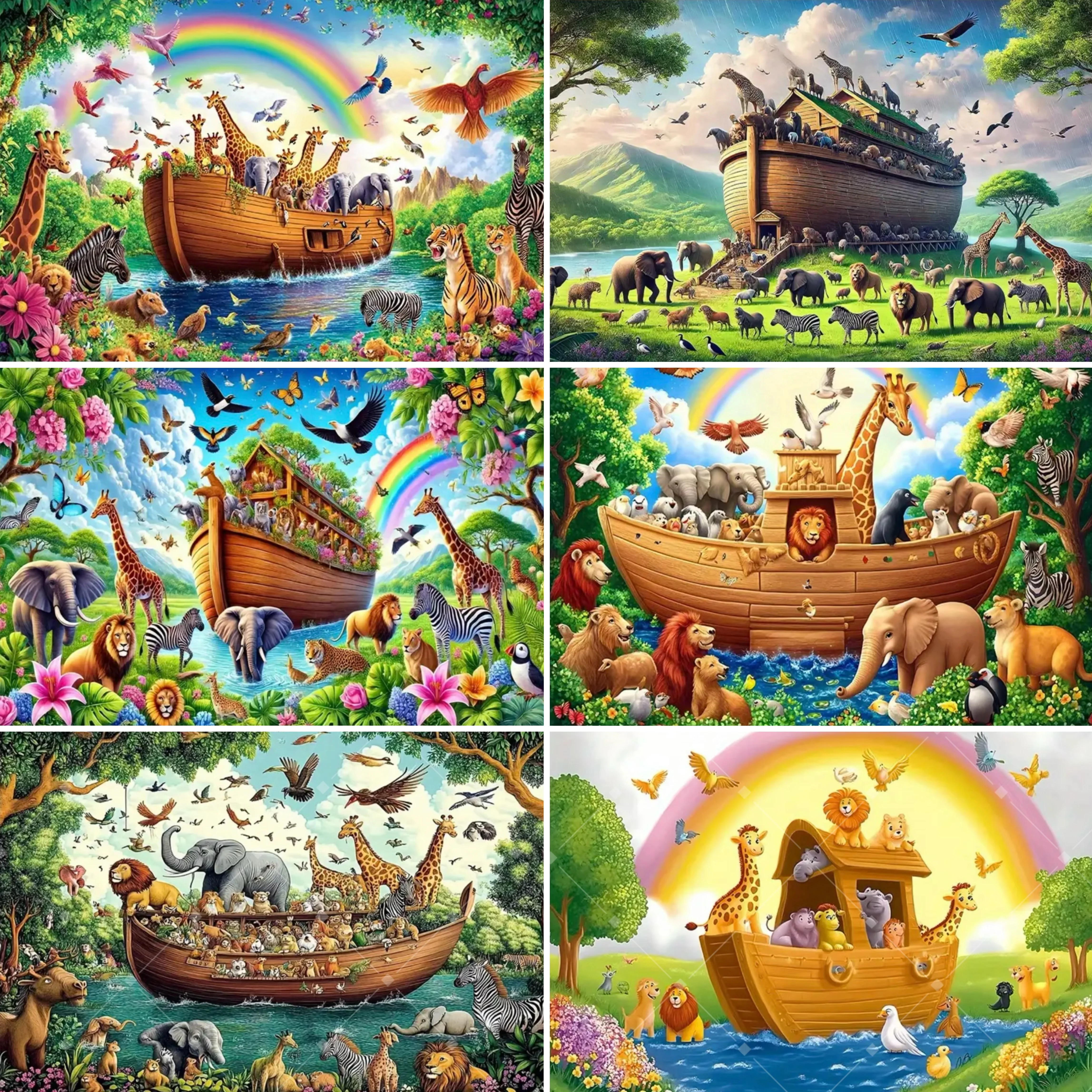 

Noah's Ark Party Decor Backdrop Colorful Animals Rainbow Birds Kids Birthday Party Decor Banner Baby Baptism Party SuppIies