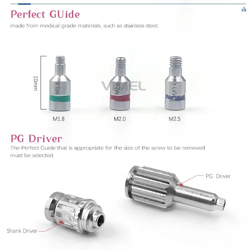 WW Removals Kit Damaged Screw Extractors Tools Set Universal Implants Prosthetic Kits