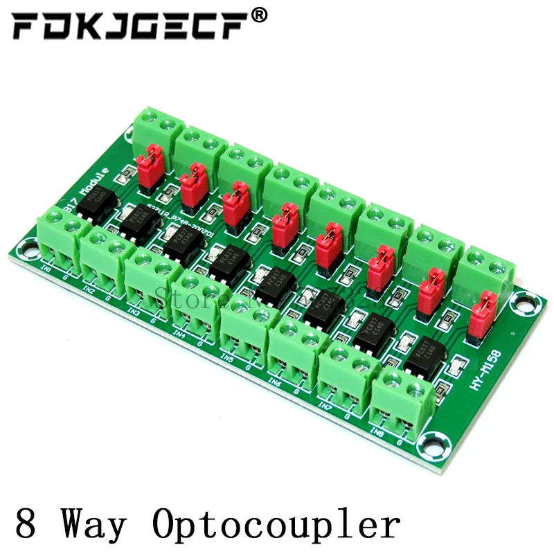 PC817 2 4 8 Channel Optocoupler Isolation Board Voltage Converter Adapter Module 3.6-30V Driver Photoelectric Isolated Module