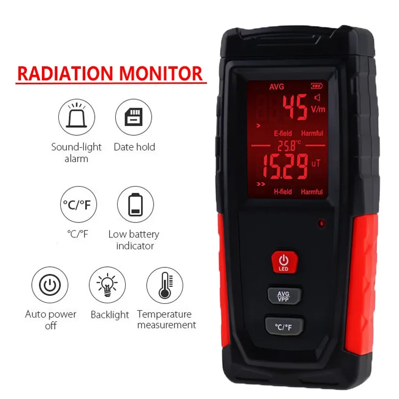

Electromagnetic Radiation Detector WT3121 Electromagnetic Radiation Tester Anti-Radiation Monitor For Household Appliances