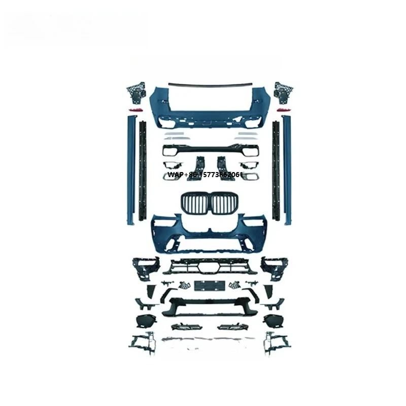

Body Kit Suitable for 19-23 X7 Front Bumper and Rear Bumper Assembly, Front Headlights, Rear Lights, Side Skirts MT Version