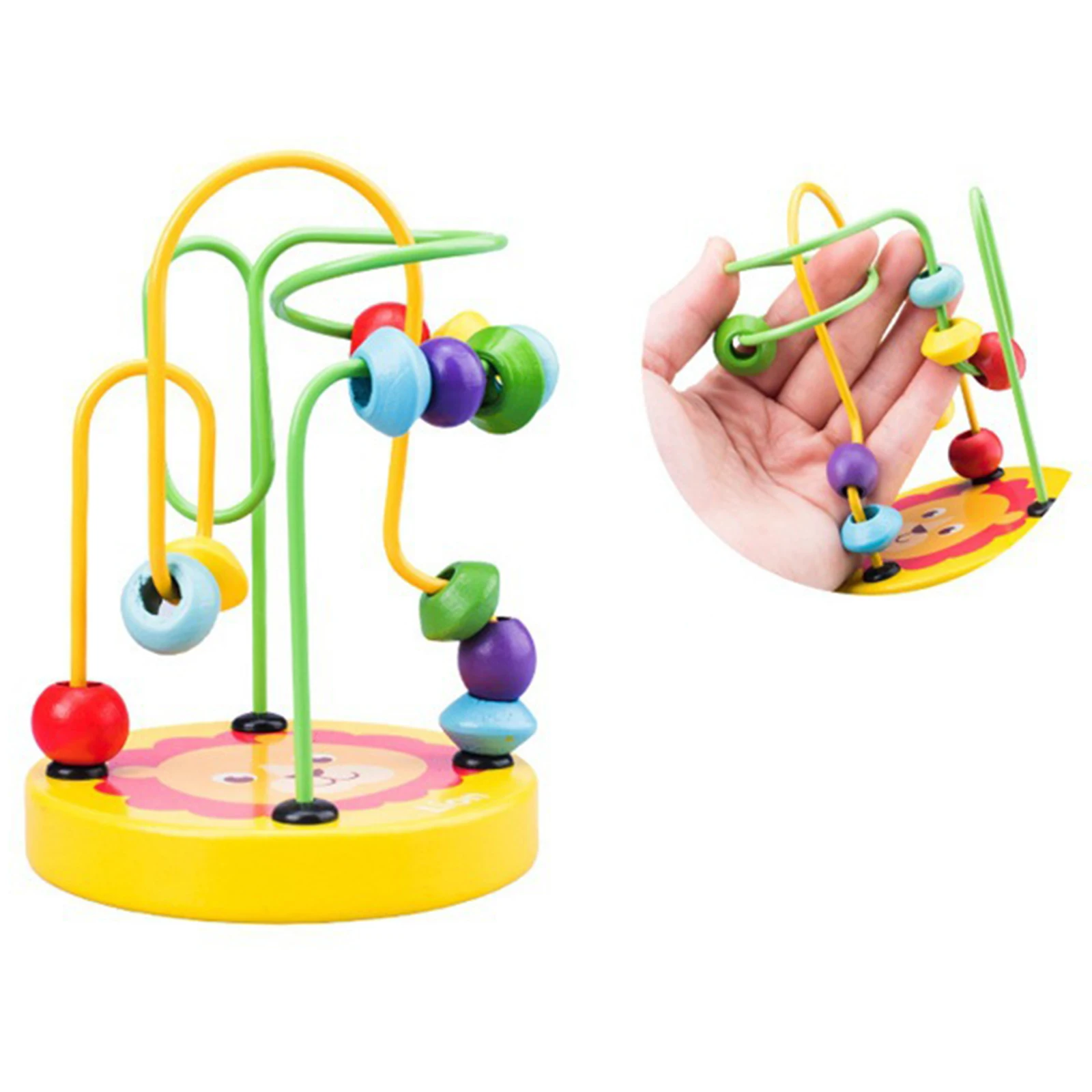 Animal Roller Coaster , Sliding Beads on Twists Wire for Toddlers Infant