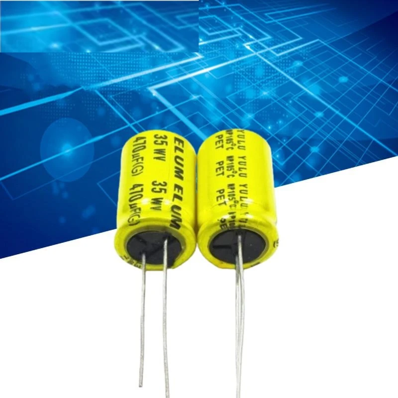 10PCS Original Promise NP High and Midrange Frequency Division Electrolytic Capacitor 35V 470UF 470UF 35V 13X20
