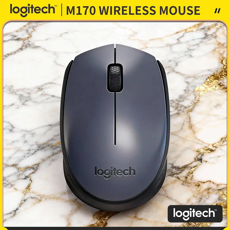 

Эргономичная беспроводная мышь Logitech M170, 2,4 ГГц, радиус действия 10 м, 12-месячная батарея для настольных ноутбуков, устройства ChromeOS