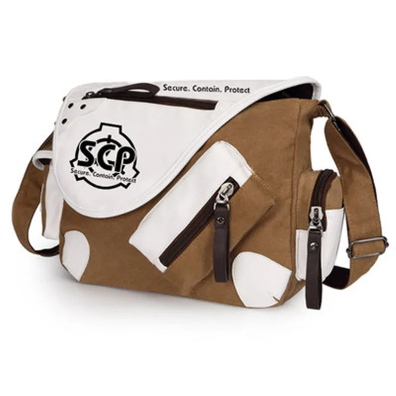 Imagem -04 - Scp Fundação Bolsa de Lona Bolsa Ombro Mensageiro Cruz Corpo Bolsa Viagem Casual Novo