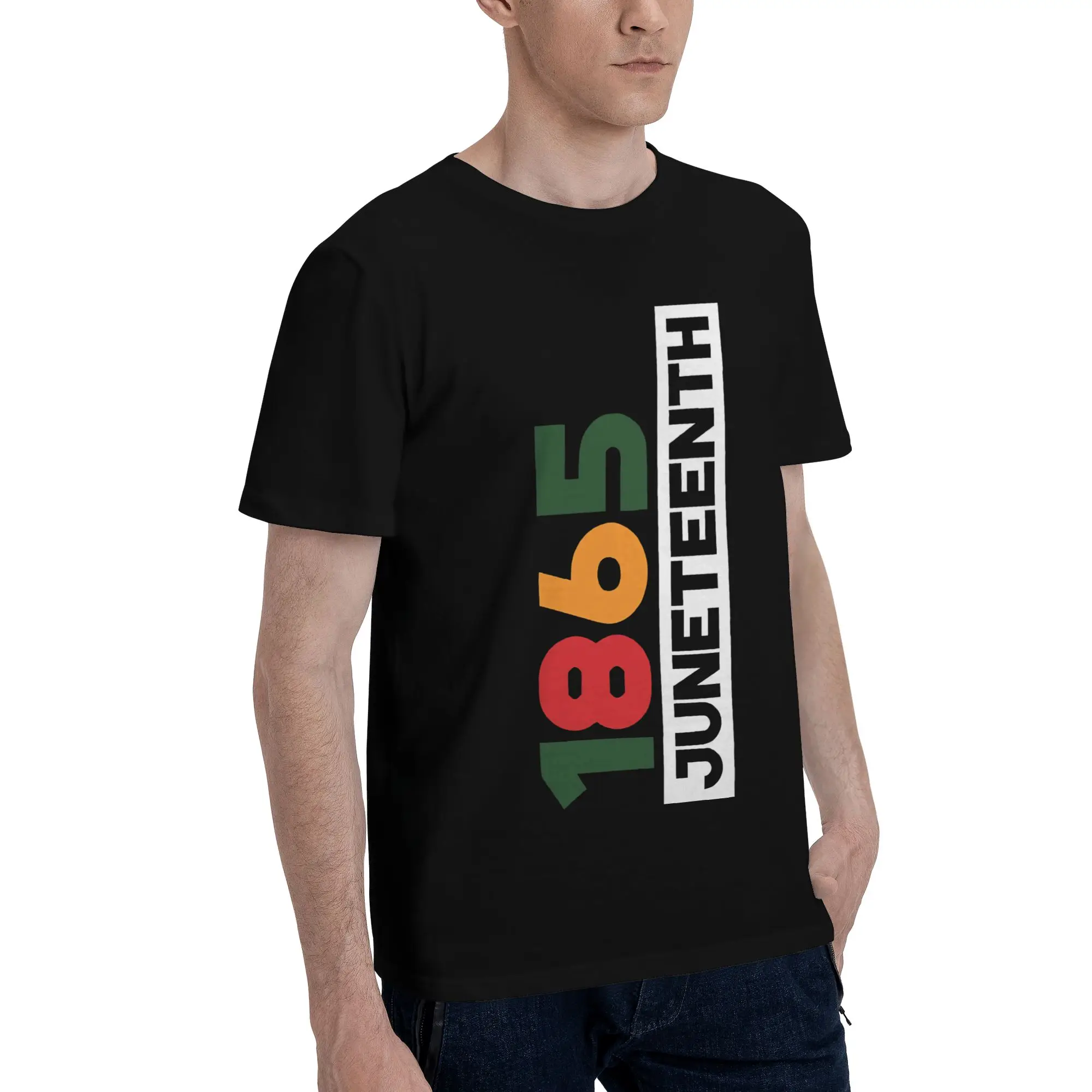 Juneteenth Day 1865 June 19th African American Pride Tee Shirt for Men Women Printed T Shirts  100% Cotton Clothes