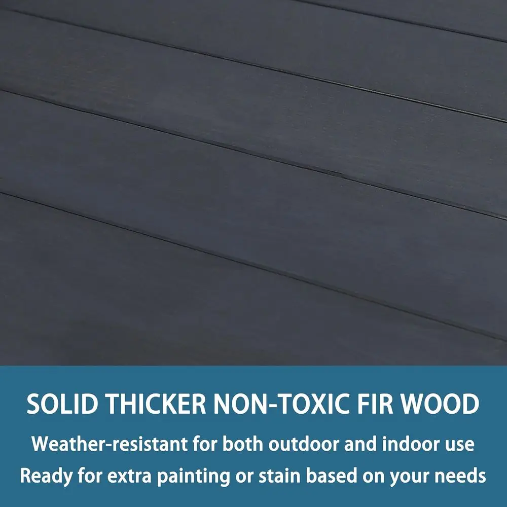 Potting Benches for Outside with Fir Frame, Removable Sink, Three Hooks, Potting Table for All Weather