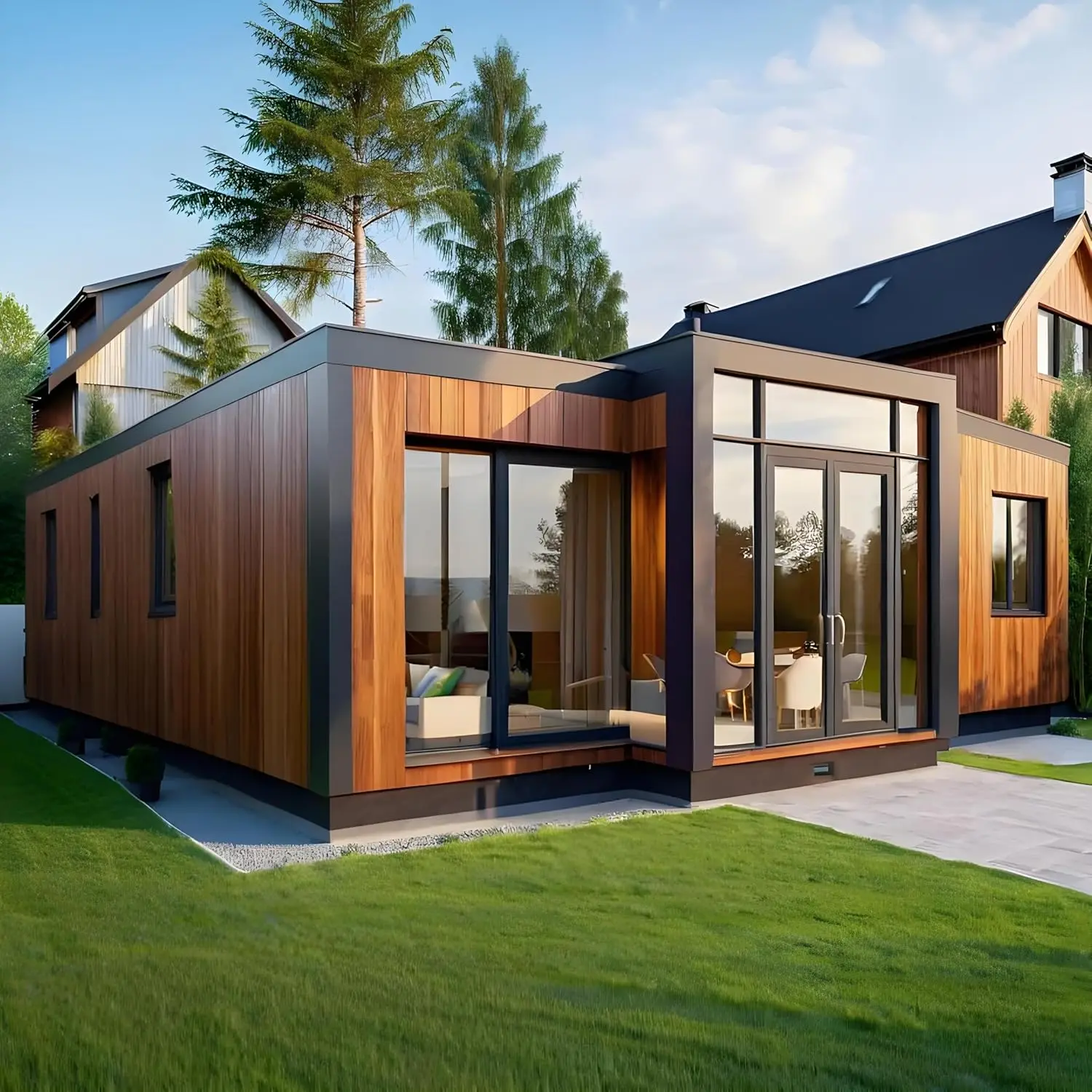 Quick Install Cabin Container House Living Portable Container Homes Extended Expandable Container House Prefab Folding House