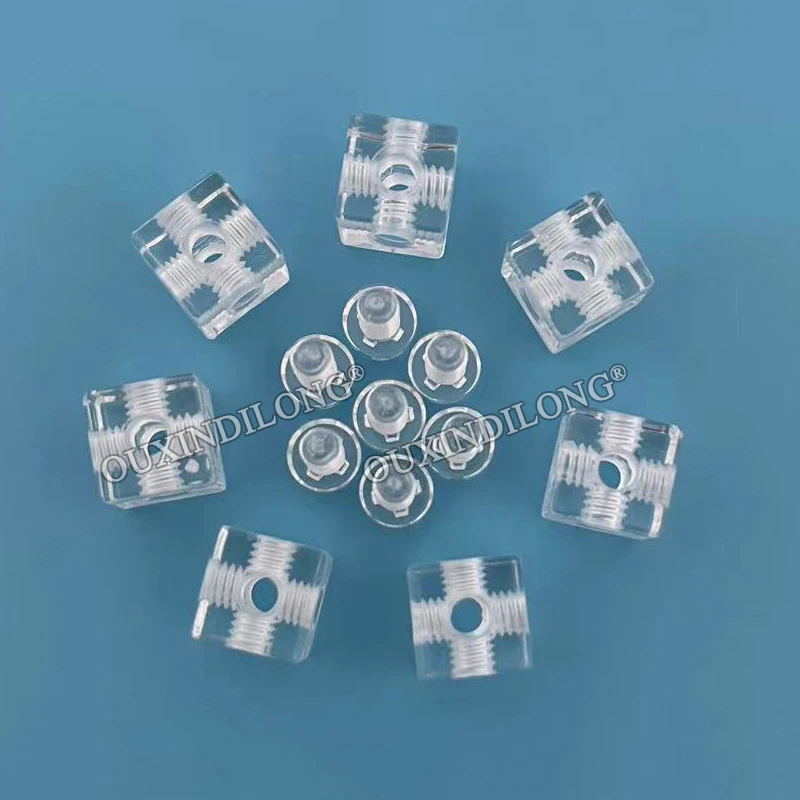 800PCS Acrylic Cubes Right Angle 6-Sides Blocks Chassis Components Corner Braces Electric Stoves Square Dishes Joint Brackets