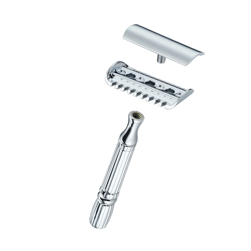 Best-seller Copper-zinc alloy manual  shaver ， Double Edge Blade Safety Razor Male Portable Face Metal Shaver