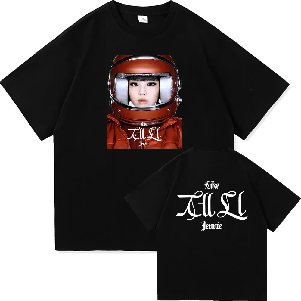 

Like Jennie in Ruby Album 2025 TShirt Fashion Retro Men/women Clothing Harajuku High Quality Clothes Vintage Cotton TShirts