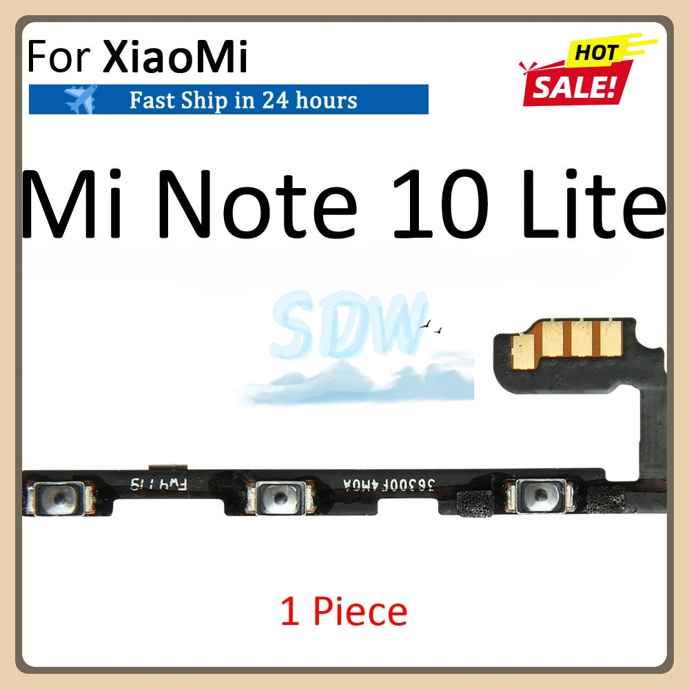 Power ON OFF Mute Switch Control Key Volume Button Flex Cable For XiaoMi Mi 11 Note 10 10T Lite Pro Ultra Replacement Parts