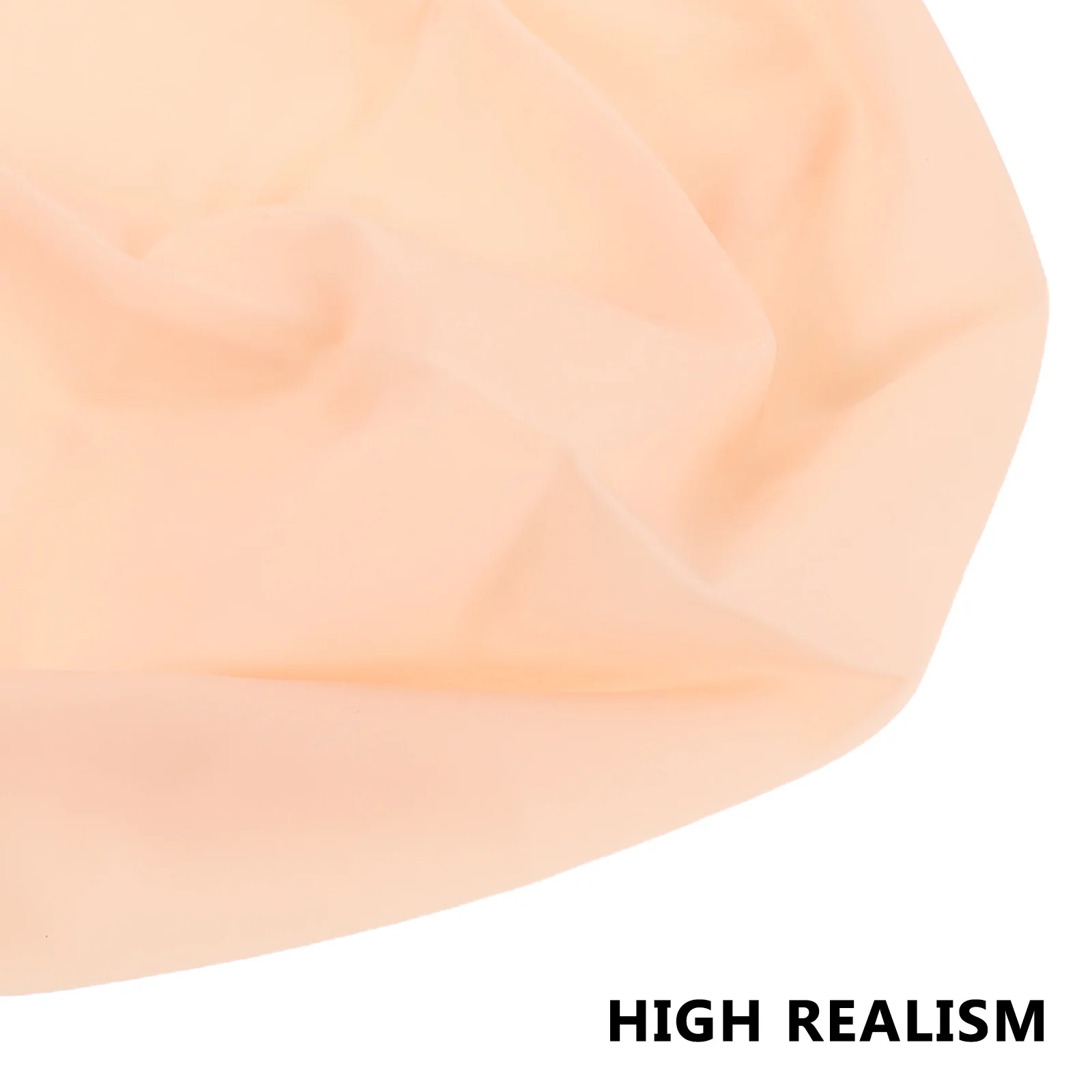 3 قطعة قبعة بنية للبالغين اللاتكس وهمية أصلع غطاء رأس أجزاء الجسم وهمية هالوين زي الرجال النساء تأثيري اكسسوارات