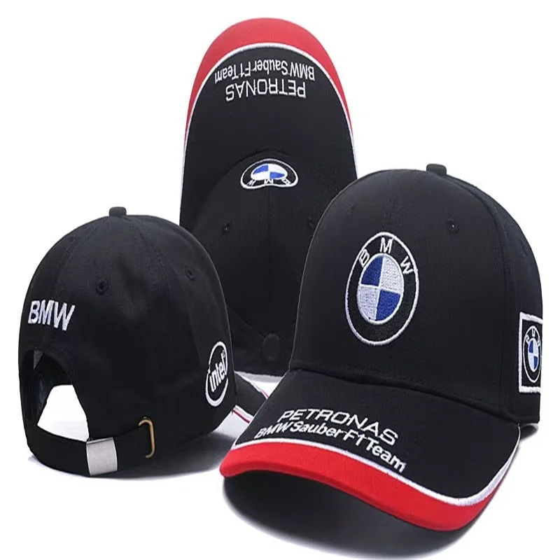 

Summer New BMW logo Embroidered Baseball Caps Men's And Women's Outdoor Sports hats BMW Sunshade Fishing Hat Golf Net Sun Hat