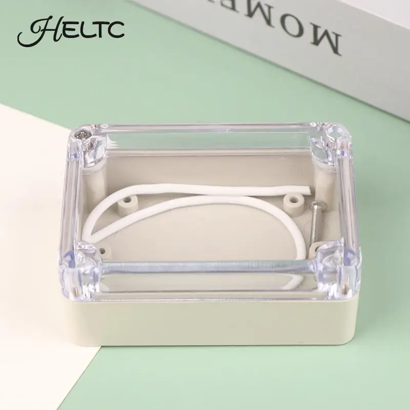 Plastic Waterproof Clear Cover DIY Project Electronic Box Enclosure Case 23*80*55mm