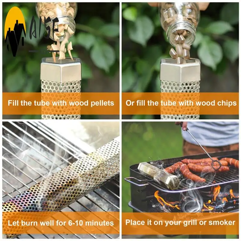 

A15F - Трубка для курильщика на пеллетах премиум-класса - 5 часов вызывающего дыма, горячего или холодного курения, для любого гриля или курильщика