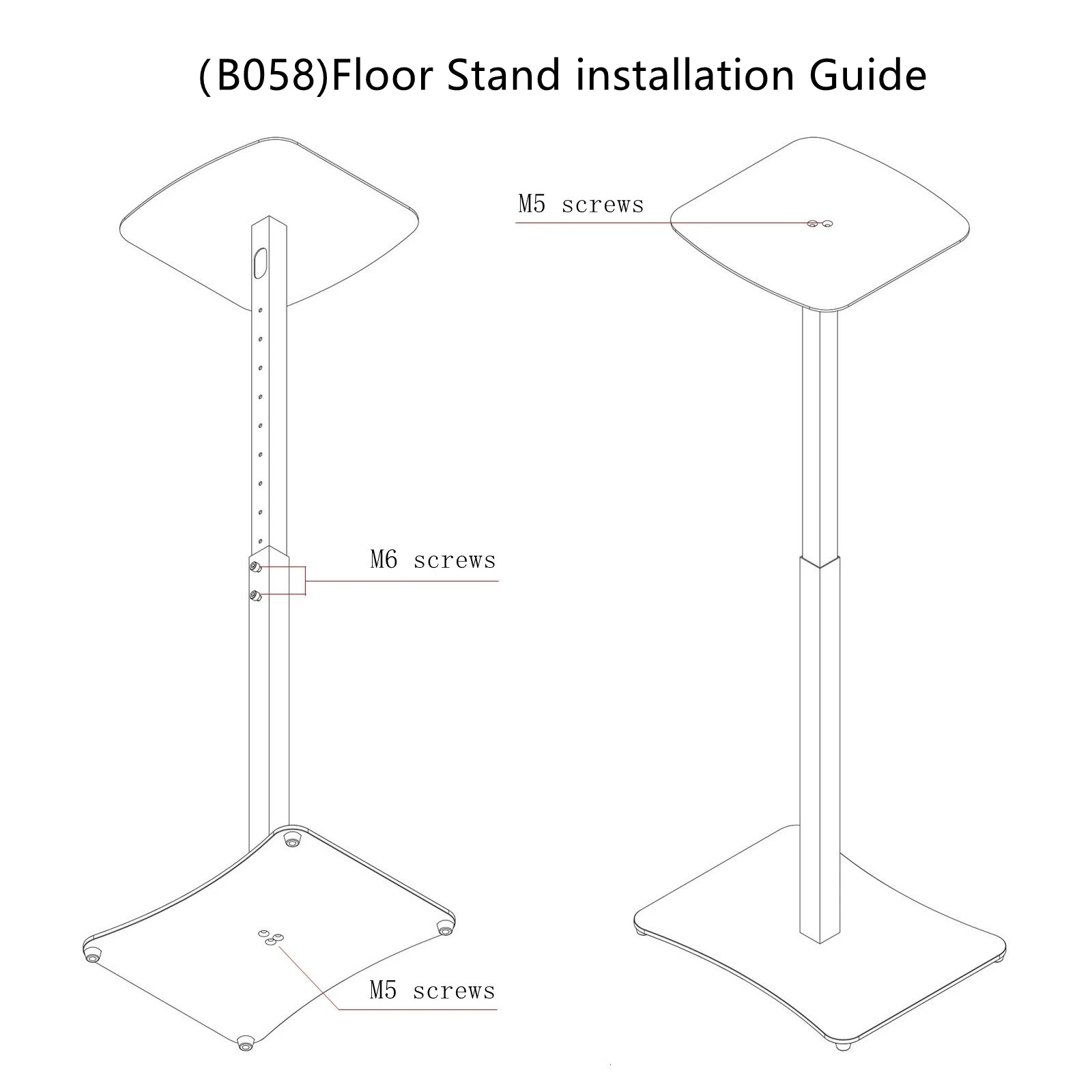 Подставка для динамика, регулируемая по высоте, напольная подставка для динамика, держатель кронштейна с винтами, напольная подставка для динамика для JBL PartyBox Encore 2/1