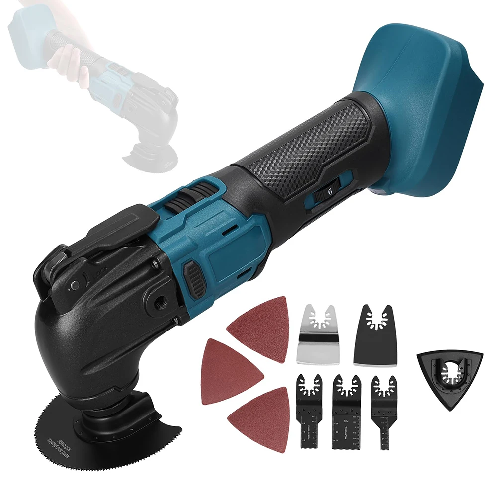 6-speed vibratie elektrische trimmer geborsteld oscillerend gereedschap voor houtsnijwerk draadloze elektrische zaagtrimmer snijden polijsten