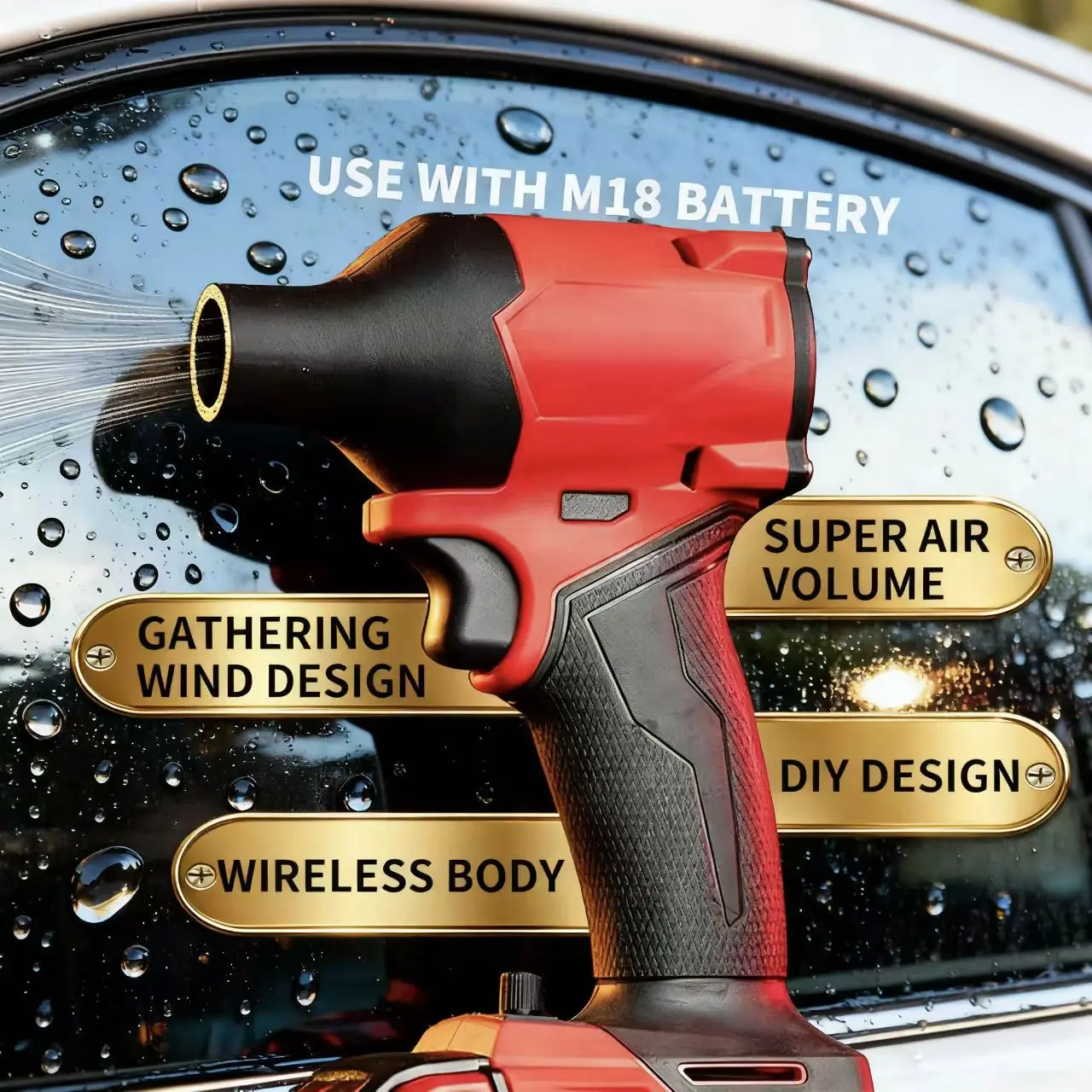 

Turbojet XL For Milwaukee fan turbojet xl 140,000RMP multi-functional mini powerful fan car wash fan car cleaning