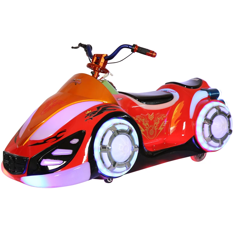 Amusement Park Shopping Mall Electric Bumper Cars Kids Ride On Indoor Outdoor Metal LED Light Dinosaur Bumper Car