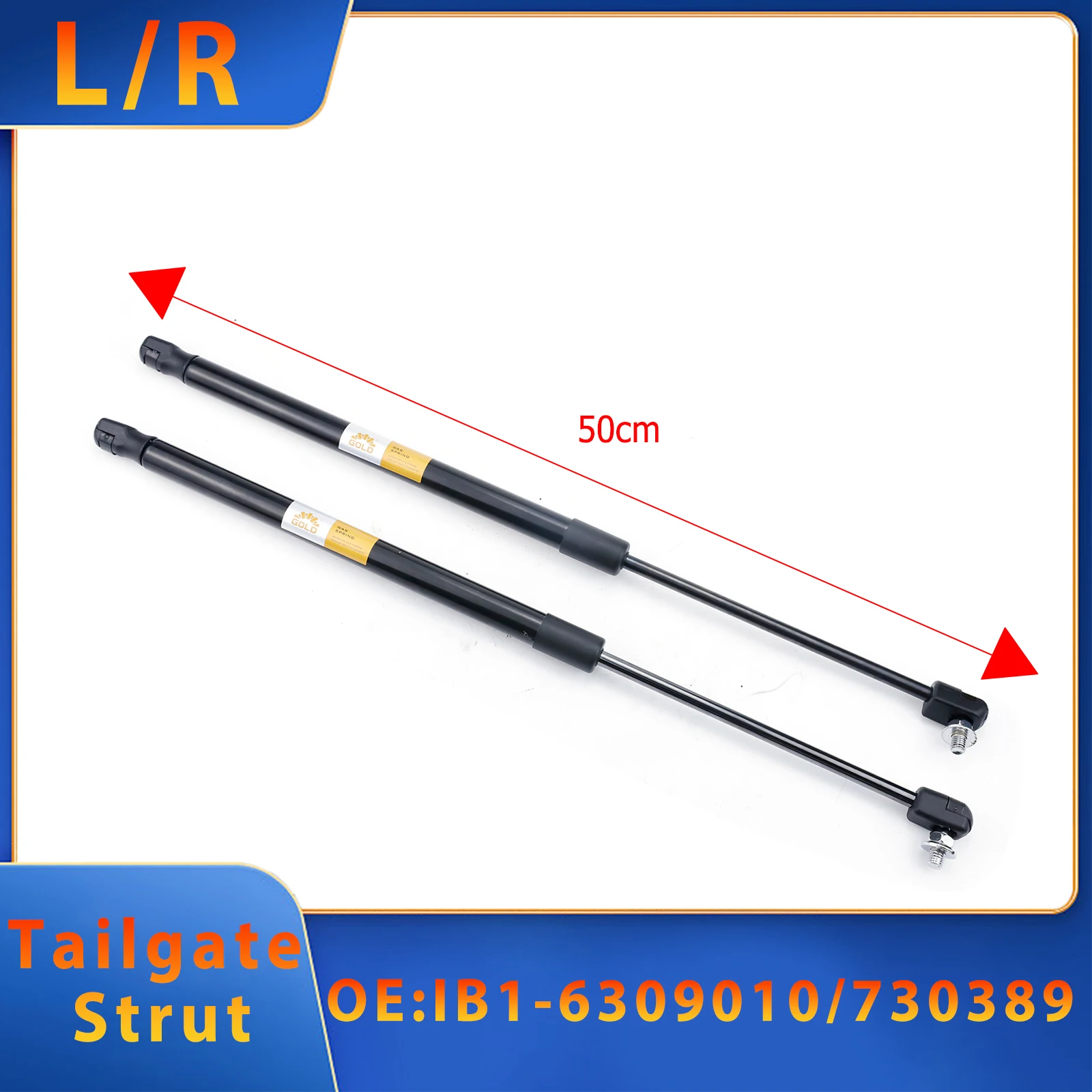 

2PCS Tailgate Gas Spring Strut For BYD F3R 2007-2014 1.5L 1.6L IB1-6309010/730389 High-Quality Car Accessories