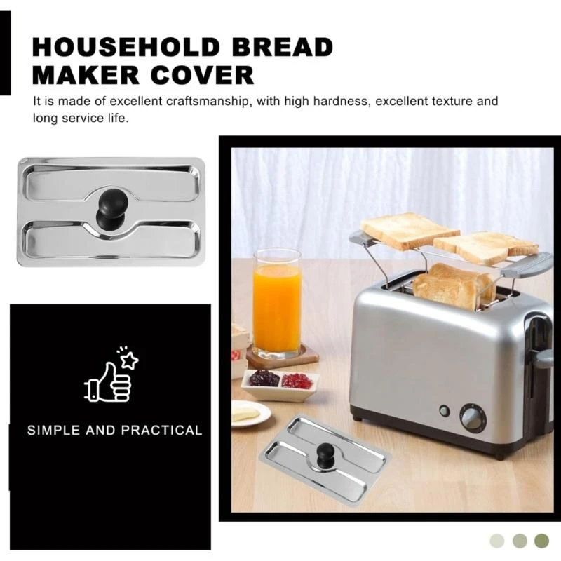 96GF Toaster Cover Stylish Bread Machine Cover Functional Appliance Accessories Toaster Dust Cover for Toaster Bread Machine