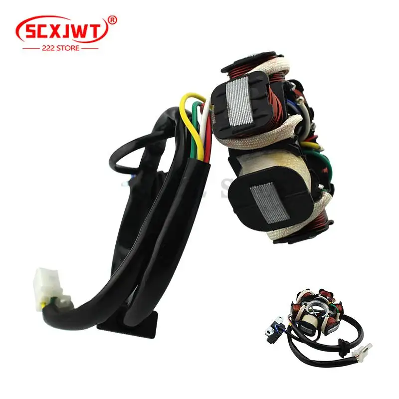 

Motorcycle Generator Stator Coil 6 Poles Copper Wire Magneto For GY6 125CC CB125 ZS125 Scooter Moped Motorcycle Accessories
