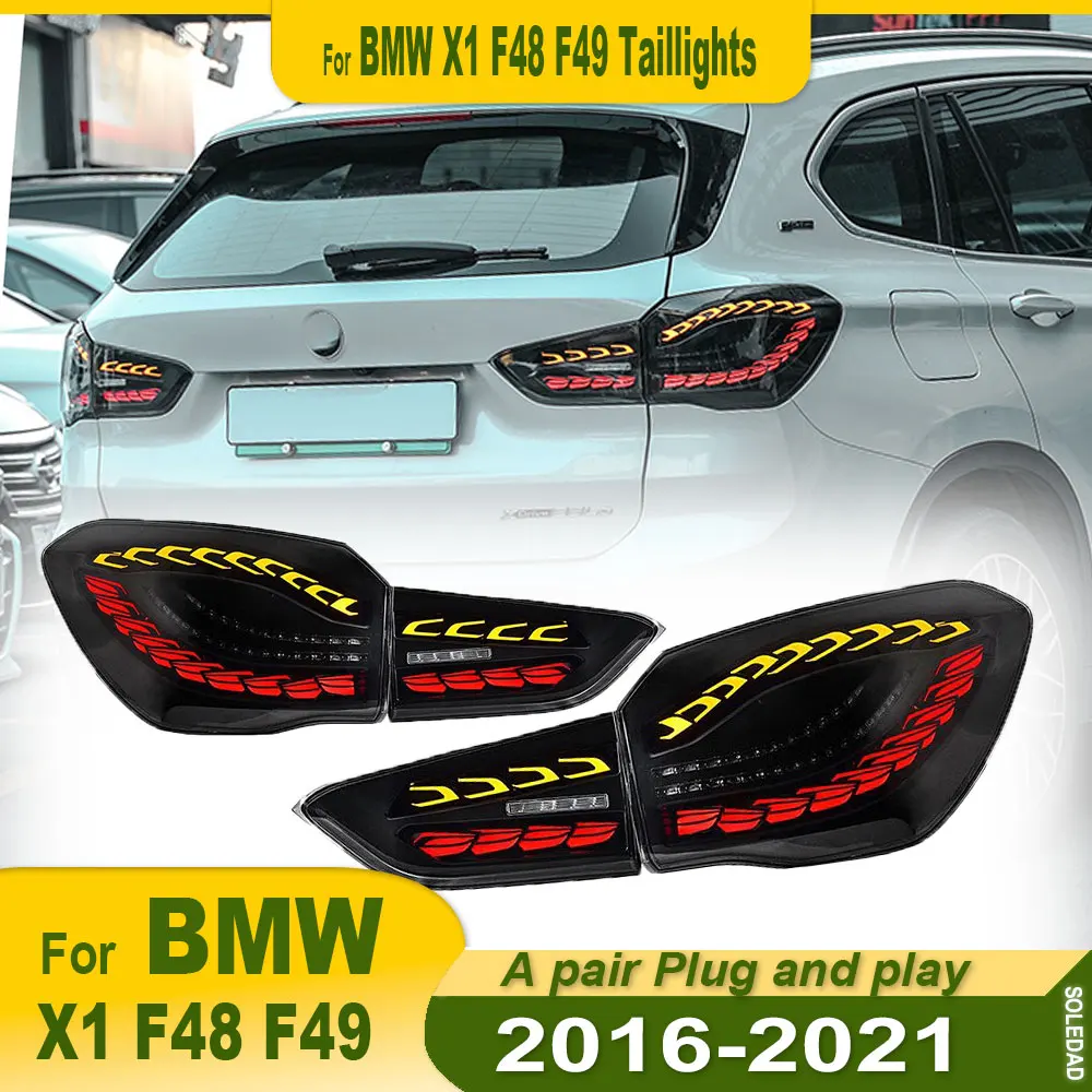 Car styling Tail Lights For BMW X1 F48 2016-2021 FULL LED Brake Reverse Tail Lamp Dynamic Signal Light Light Tail Lamp Assembly