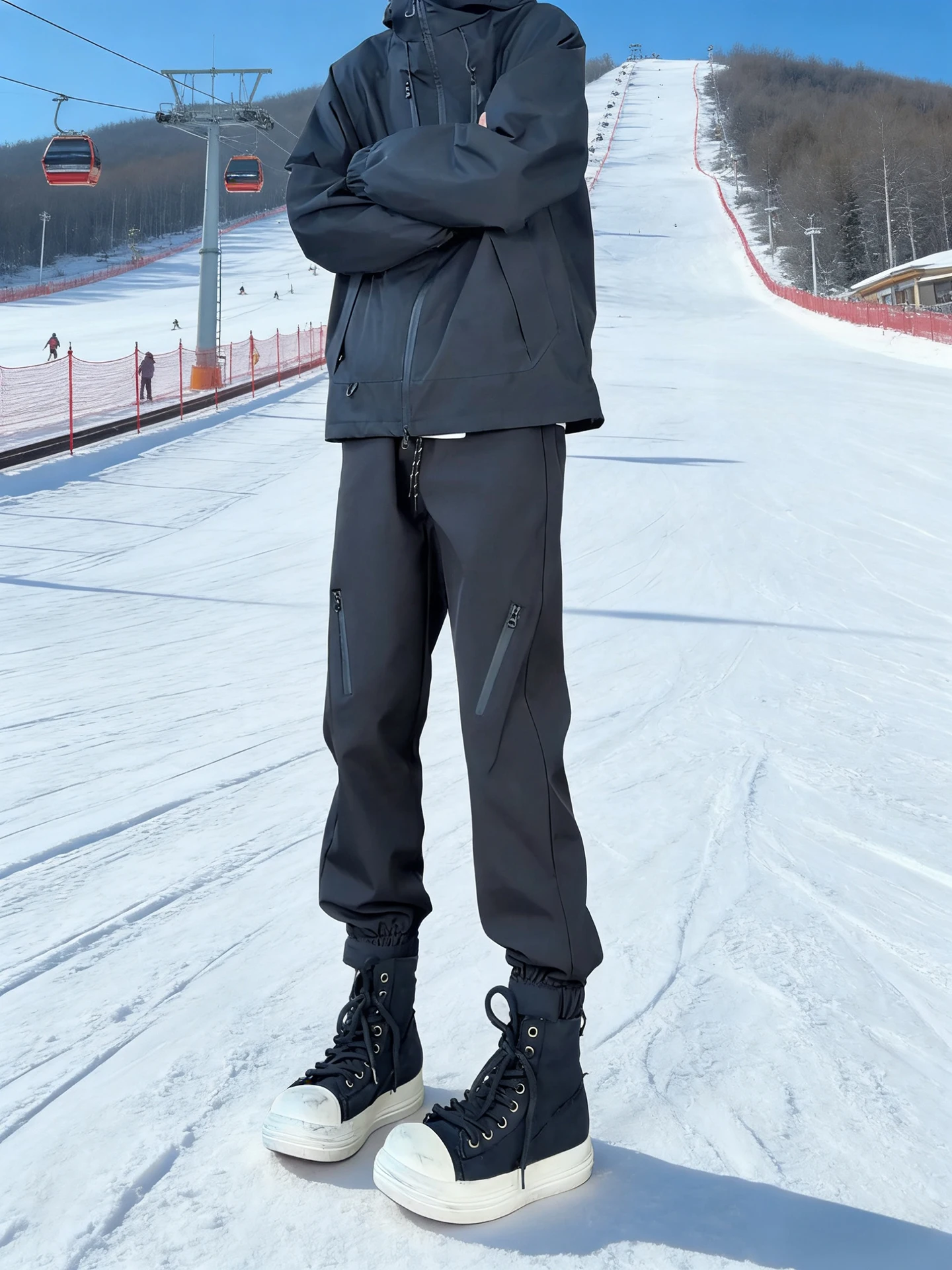 

Брюки Bla Fce на подкладке, зимние уличные лыжные спецодежда, повседневные брюки свободного покроя, противозащитные