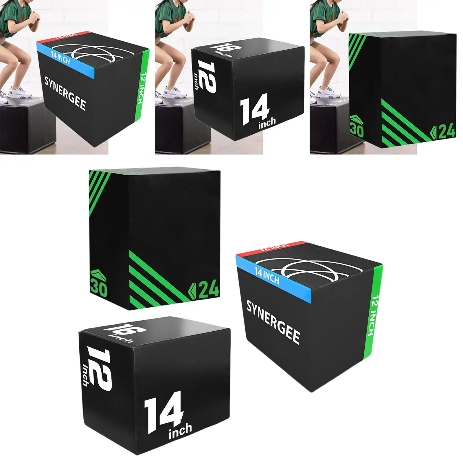 صندوق بليو ناعم متعدد الوظائف غير قابل للانزلاق من مادة PVC معدات رشاقة القفز للتمرين المنزلي والقوة