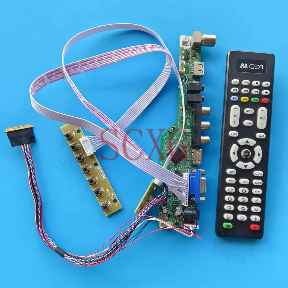 

Controller Driver Board For HB140WX1-100 Analog TV Signal 1366 768 14" HDMI-Compatible VGA AV USB LVDS 40 Pin LCD Display