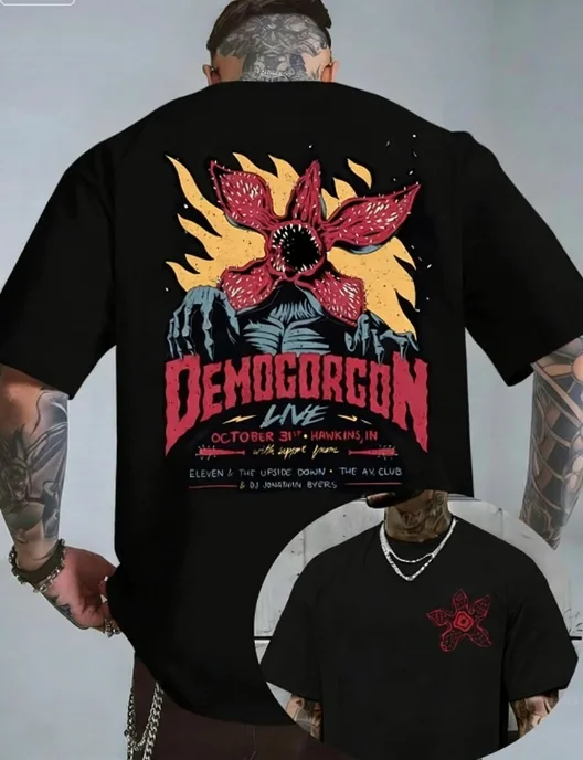 إدي مانسون تي شيرت غول طباعة تي شيرت الرجال والنساء الملابس الرجعية القوطية موضة تي شيرت الصيف تي شيرت 100% القطن الخالص