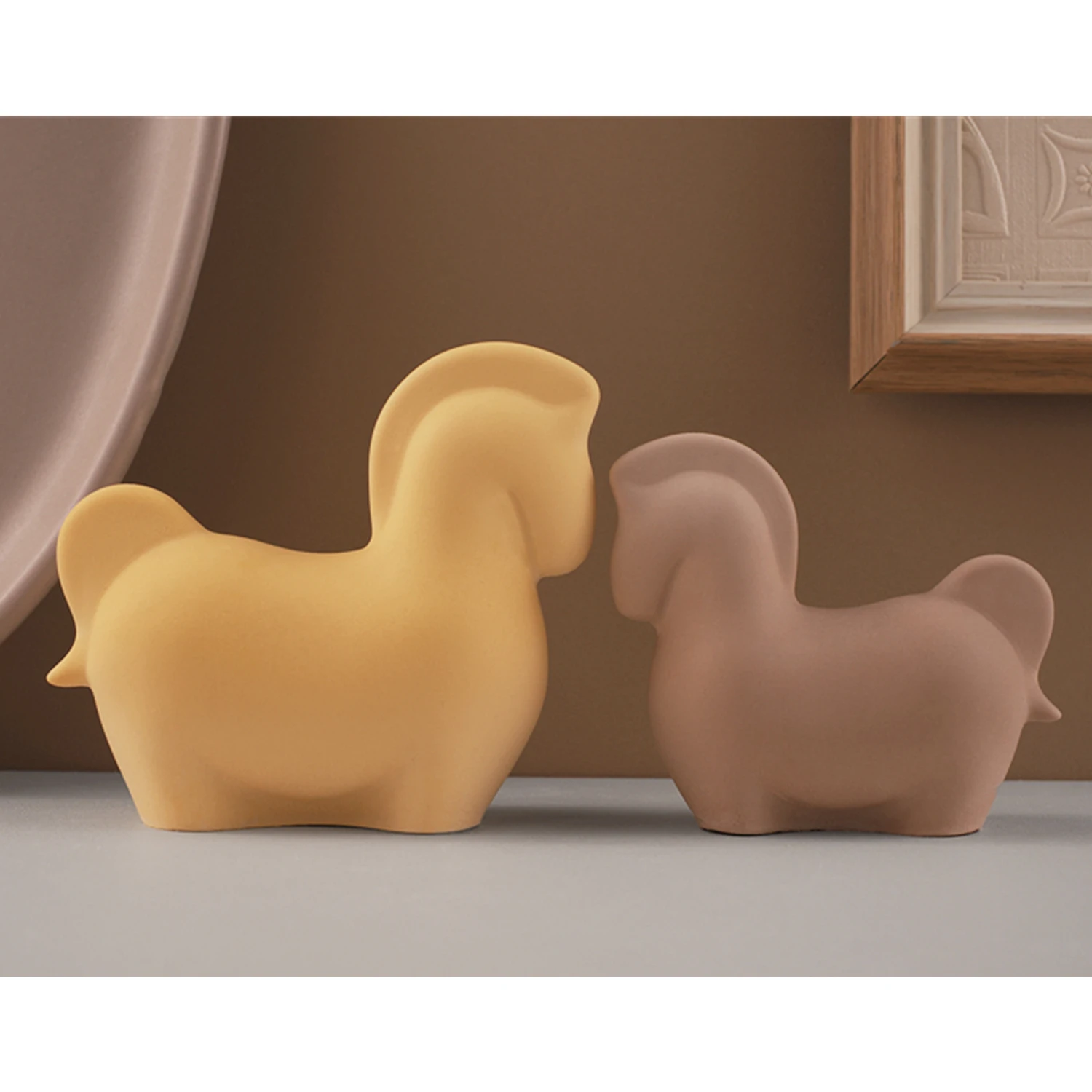 3D Horse Clay Gypsum Plaster Molds Handmade Decoration Craft Art Ornament Concrete Cement Mould Pony Candle Silicone Resin Mold
