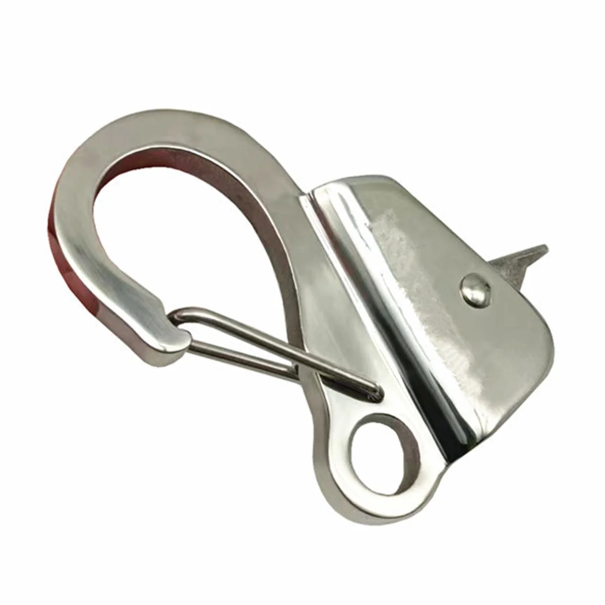 A83Z قارب من الفولاذ المقاوم للصدأ كليب خيوط سريعة الربيع قابل للتعديل طول الخط انزلاق مرساة هوك ملحقات اليخوت البحرية #5