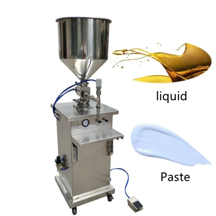 Semi-automatic Very Viscous Cream Paste Filler Liquid Material Packaging Equipment Gel Ointment Filling Machine for Cosmetics