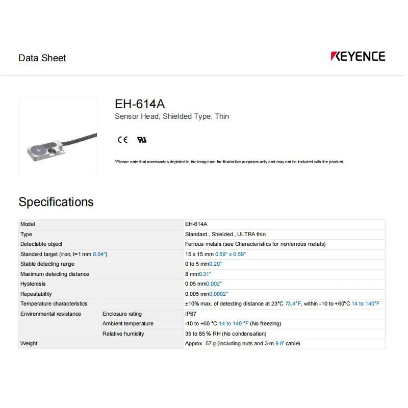 EH-614A New Original KEYENCE Separate type proximity switch sensor, large quantity in stock, welcome to consult