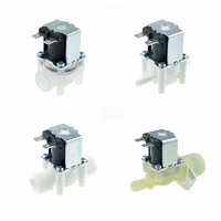 Válvula Solenoide de plástico eléctrica, 12V, 24V, 110V, 220V, normalmente cerrada, 1/4 3/8, 1/2, 12mm, tubo macho hembra, válvula de flujo de entrada de aire y agua