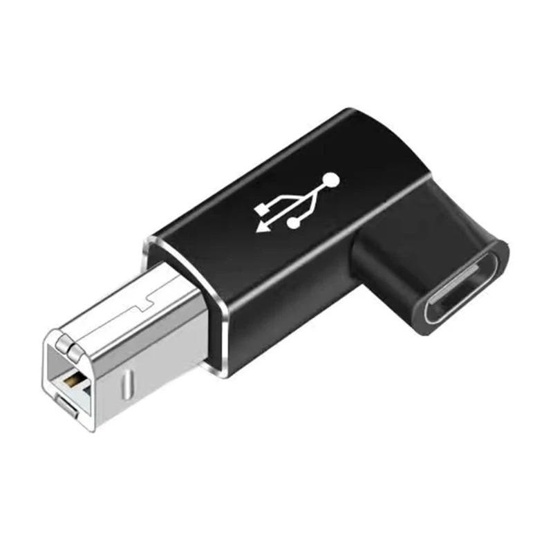  USB to USB C Adapter USB C Female to Square Male USB Converter Data Transfer Type C to USB Adapter for Laptops