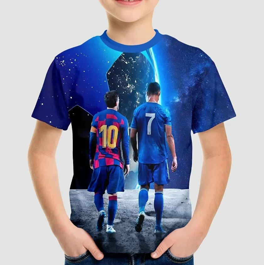 

New Children's/adult Hot Selling Short Sleeved Round Neck T-shirt Outdoor Sports Top 3D Printed T-shirt Breathable Quick Drying