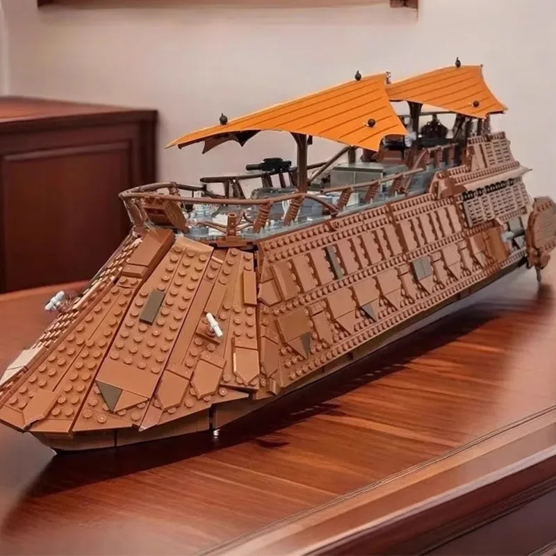مجموعات مكعبات بناء شراع Moc UCS Jabba's Sail Barge مناسبة لهدايا عيد الميلاد