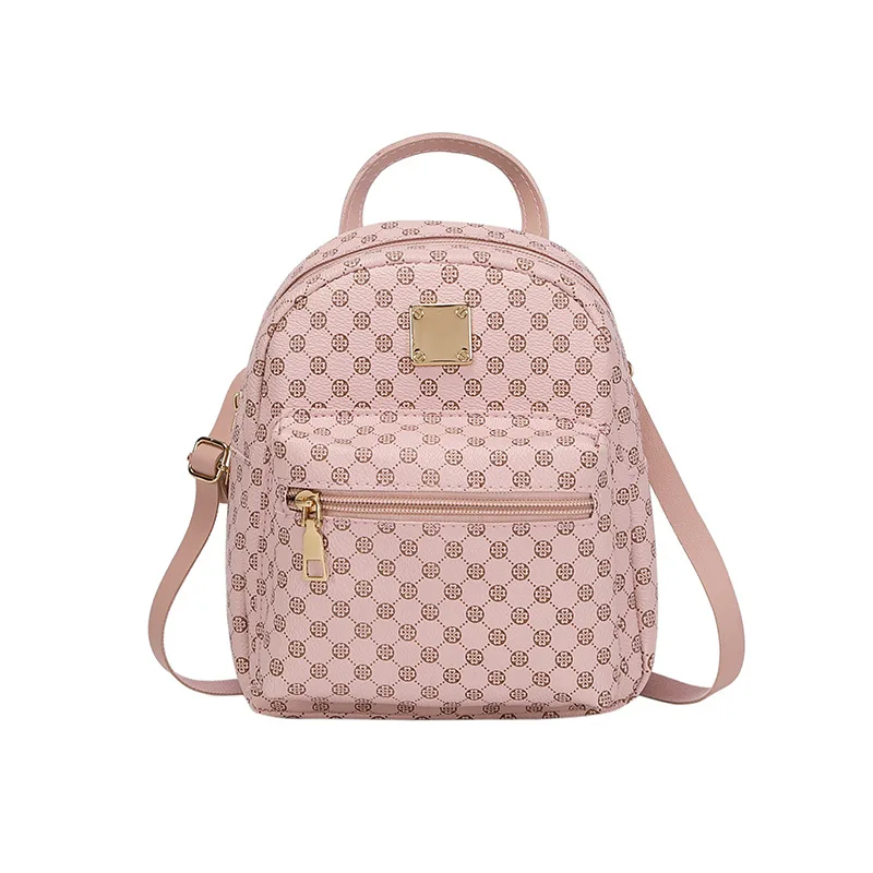 Fashion Casual Women Mini Backpack Luxury Pu Leather Small Bag School Girl Backpacks Korean Style Ladies Cute Travelling